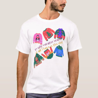 T-shirt Ugly Sweater T Shirt, Holiday Graphic, Christmas T