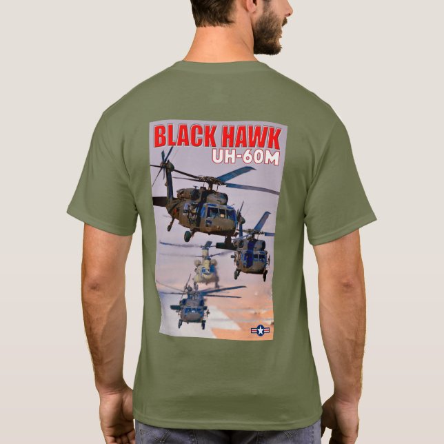 T-SHIRT UH-60M NOIR HAWK (Dos)