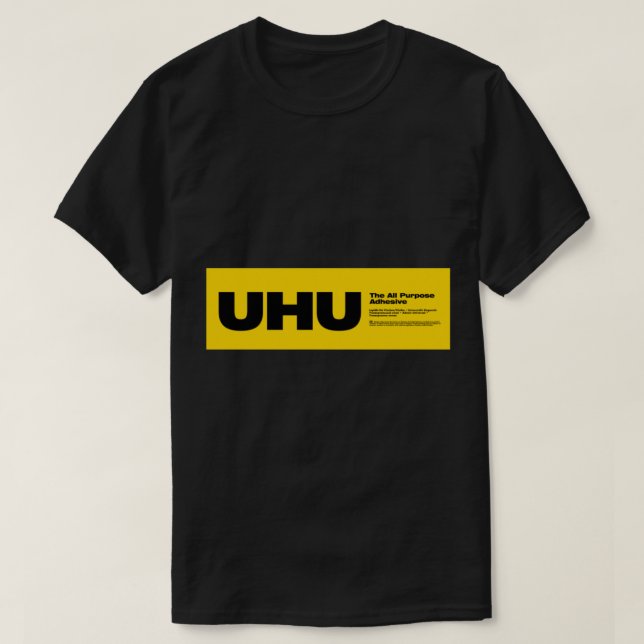 T-shirt UHU tout usage adhésif inspiré meilleure colle sur (Design devant)