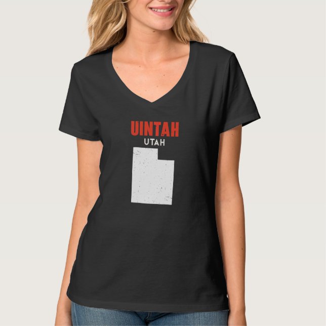T-shirt Uintah Utah USA State America Travel Utahan (Devant)