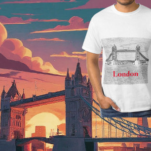 T-shirt UK London Tower Bridge British Heritage Artiste