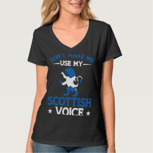 T-shirt Uk Scotland Ne Me Fais Pas Utiliser Ma Voix Écossa