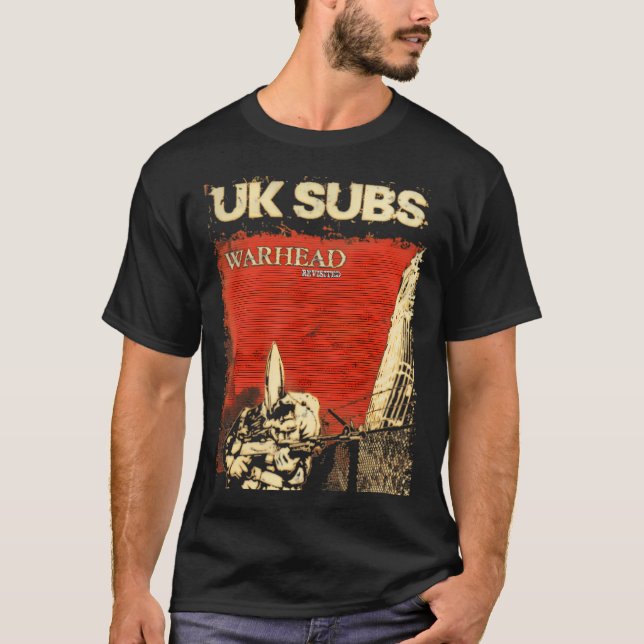 T-shirt Uk Subs Warhead Groupe Punk Rock (Devant)