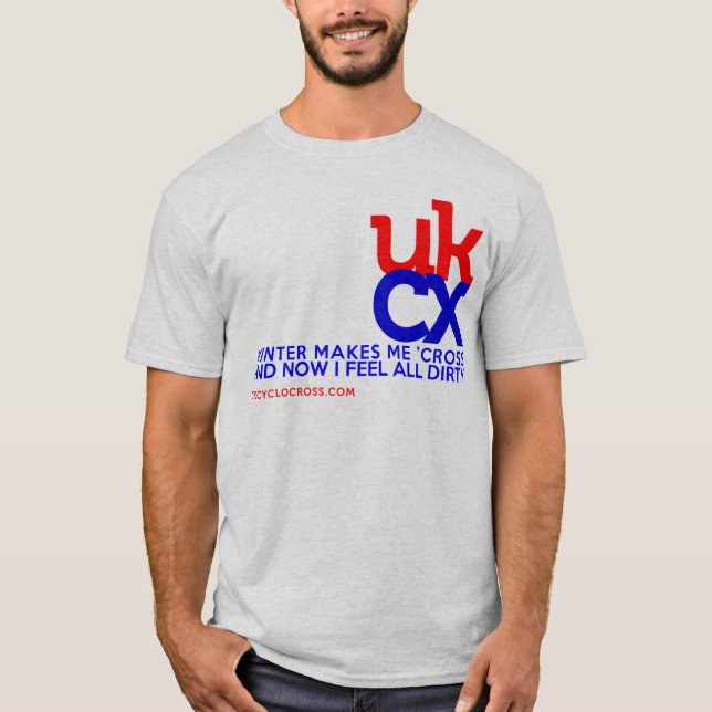T-shirt UKCyclocross - je me sens sale (Devant)