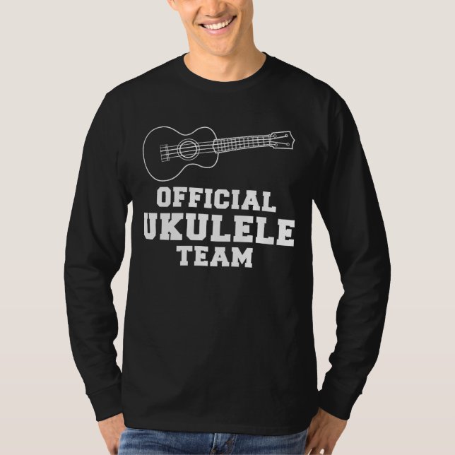 T-shirt Uke & Chuckles - Équipe officielle Ukulele Tee : S (Devant)