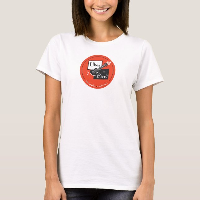 T-shirt Uke du bébé des femmes du feu - poupée T (Devant)