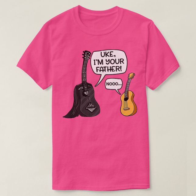T-shirt Uke Im Ton Père Funny Guitare (Design devant)
