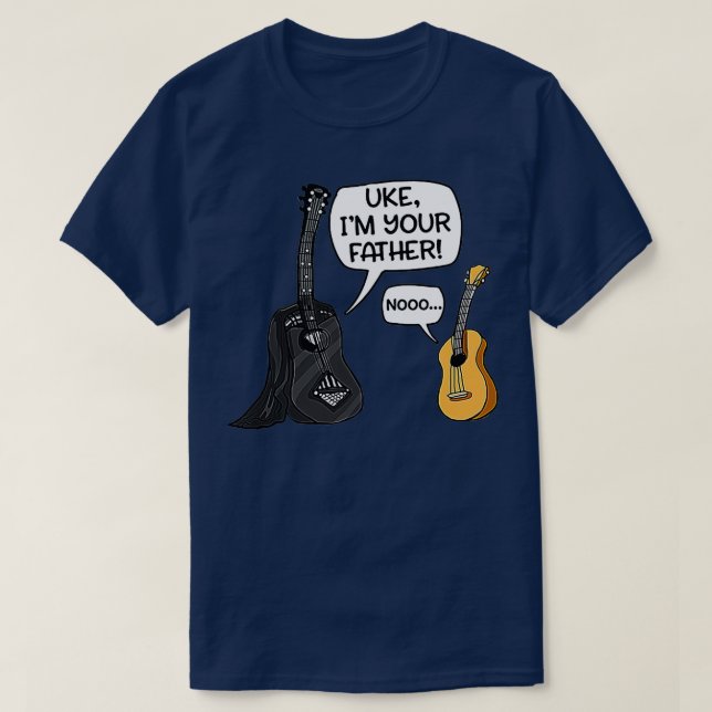 T-shirt Uke Im Ton Père Funny Guitare (Design devant)