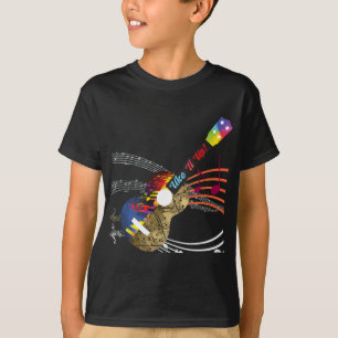 T-shirt Uke It UP avec des notes musicales ! Ukulele
