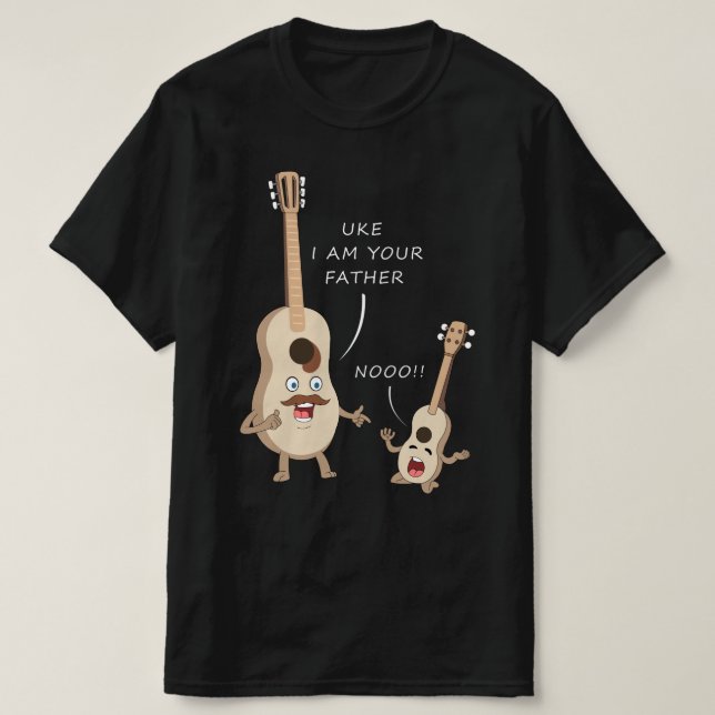T-shirt Uke, je suis ton père (Design devant)