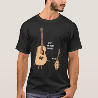 T-shirt Uke Je Suis Ton Père Funny Ukulele Guitare Musique