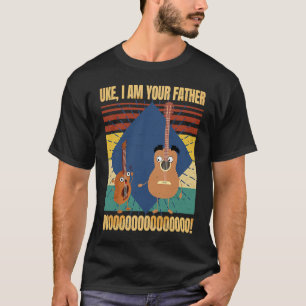 T-shirt Uke Je Suis Ton Père Musique Ukulele Guitare Rét