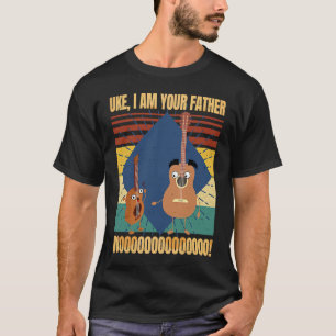 T-shirt Uke Je Suis Ton Père Musique Ukulele Guitare Rét