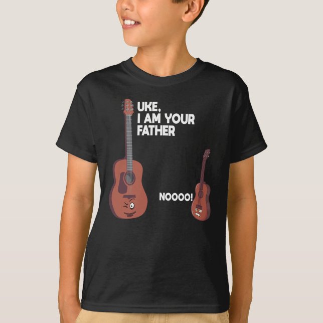 T-shirt Uke Je suis ton père, Ukulele (Devant)