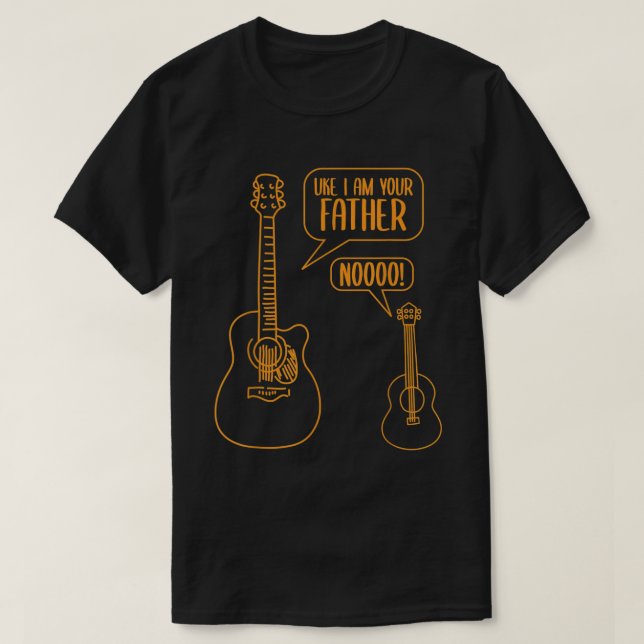 T-shirt Uke Je Suis Ton Père Ukulele Guitare Musique (Design devant)