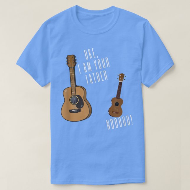 T-shirt Uke Je Suis Ton PèreFunny Ukulele Guitare 2978 (Design devant)