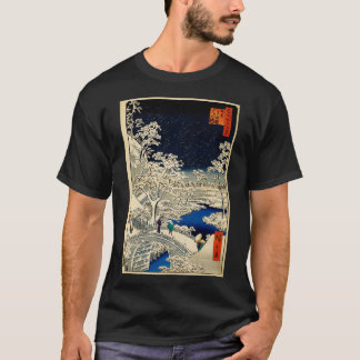 T-shirt Ukiyoe Ando Hiroshige Yuhi Hill et le pont des tam