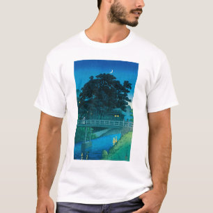 T-shirt ukiyoe hasui n°55 Takinogawa et croissant de lune