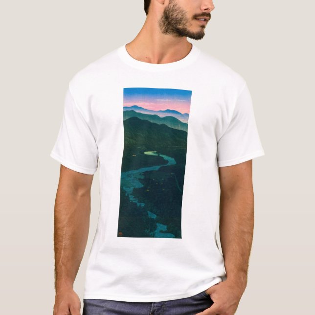 T-shirt ukiyoe hasui No58 Col de Ioritani d'Etchu (Devant)