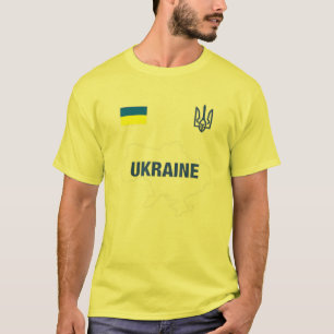 T-shirt Ukraine 2021 Équipe nationale de football Footbal