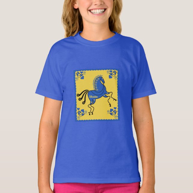 T-shirt Ukraine Art populaire slave traditionnel (Devant)