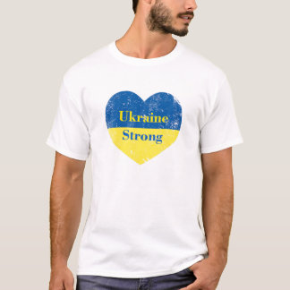 T-shirt Ukraine Coeur fort - Ukraine Vêtements forts