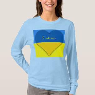 T-shirt Ukraine Drapeau bleu jaune Thunder_Cove