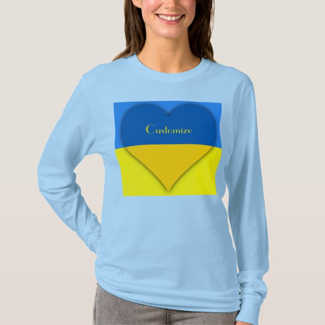 T-shirt Ukraine Drapeau bleu jaune Thunder_Cove (Devant)