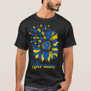 T-shirt Ukraine Drapeau de tournesol Soutien Ukraine Libér
