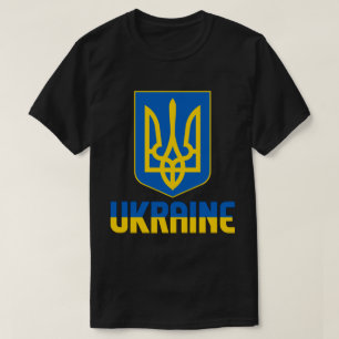 T-shirt Ukraine Drapeau et blason Patriotique