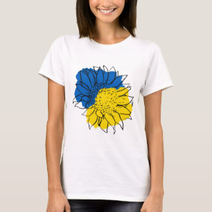T-shirt Ukraine Drapeau Tournesol Vintage soutien ukrainie