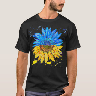 T-shirt Ukraine Drapeau Tournesol Vintage soutien ukrainie