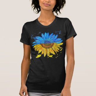 T-shirt Ukraine Drapeau Tournesol Vintage Ukraine Sup