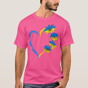 T-shirt Ukraine Drapeau Tournesol Vintage Ukrainien Amateu