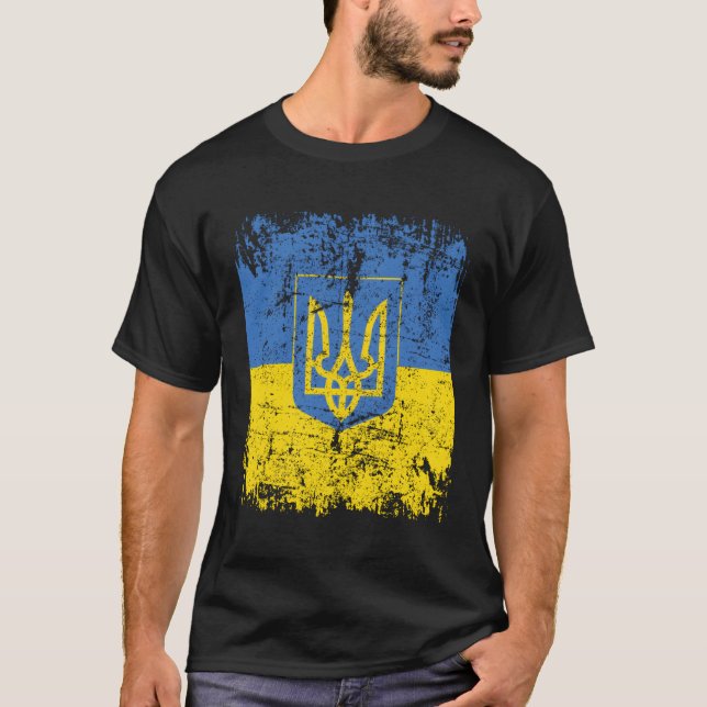 T-shirt Ukraine Drapeau Ukraine (Devant)