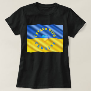 T-shirt Ukraine drapeau ukrainien Coeur