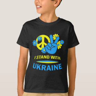 T-shirt Ukraine Drapeau Ukrainien Paix En Ukraine Je Suis 