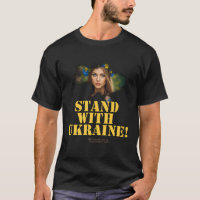 Ukraine Figure Allégorique Femme Slogan Stand Avec