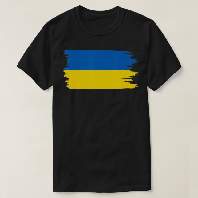 T-shirt Ukraine Flag Merchandise For Ukrainians, American  (Design devant)