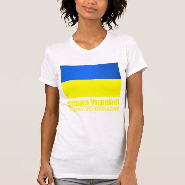 T-shirt Ukraine (Gloire à l'Ukraine) (Devant)