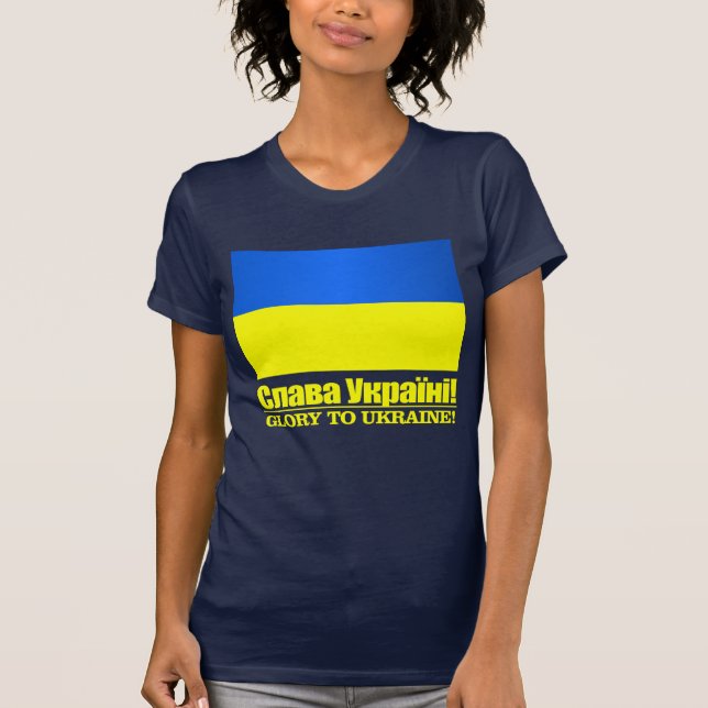T-shirt Ukraine (Gloire à l'Ukraine) (Devant)
