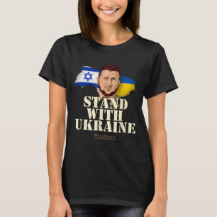 T-shirt Ukraine Israël Volodymyr Zelenskyy Soutenez l'Ukra