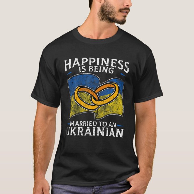 T-shirt Ukraine Mariage Mariage des racines ukrainiennes m (Devant)