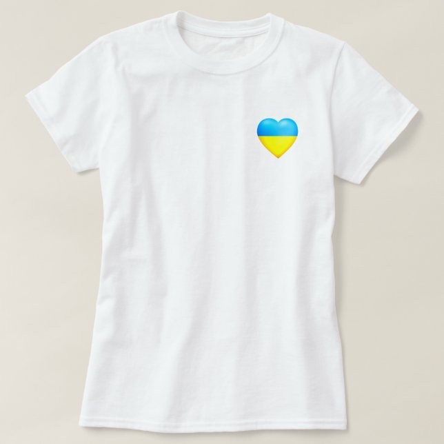 T-shirt Ukraine - Paix - Drapeau De L'Ukraine (Design devant)