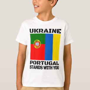 T-shirt Ukraine Portugal Vous Soutient Votre Soutien Portu