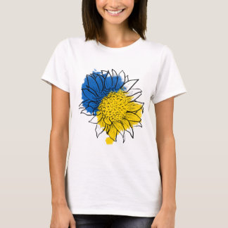 T-shirt Ukraine Soutien au tournesol