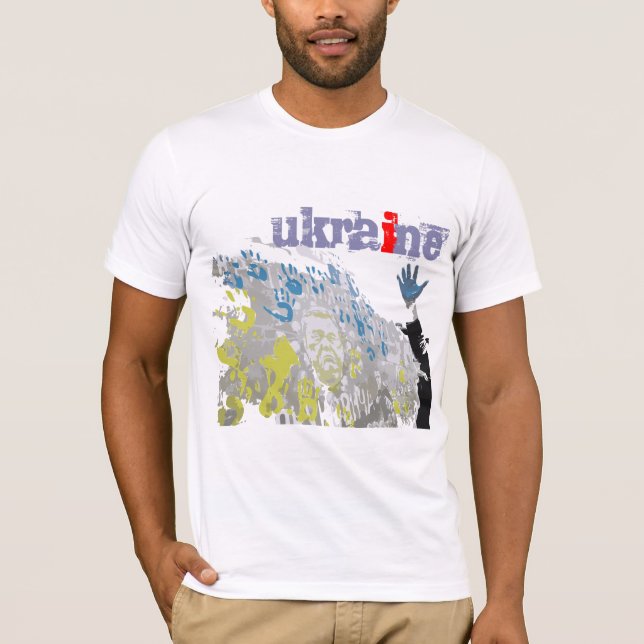T-shirt Ukraine stand ukraine stoprussie stopInvasion (Devant)