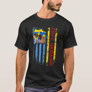 T-shirt Ukraine T L'Amour Du Drapeau Ukrainien Soutenez L'