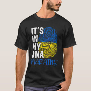 T-shirt Ukraine Tee It´S In My-DNA Ukrainian-Born Flag Gif