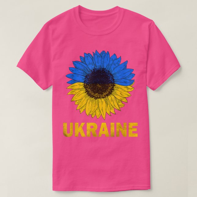 T-shirt Ukraine Tournesol ukrainien Drapeau Paix Ukraine F (Design devant)